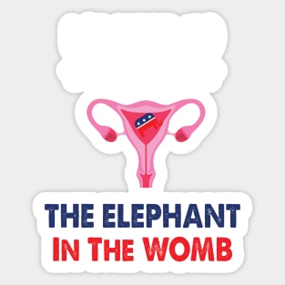 We Need To Talk About The Elephant In The WOMB Retro Sticker